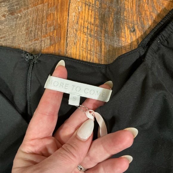 More To Come Black Puff Sleeve Mini Dress Women’s Size Small Cocktail Party Dres - Picture 8 of 9